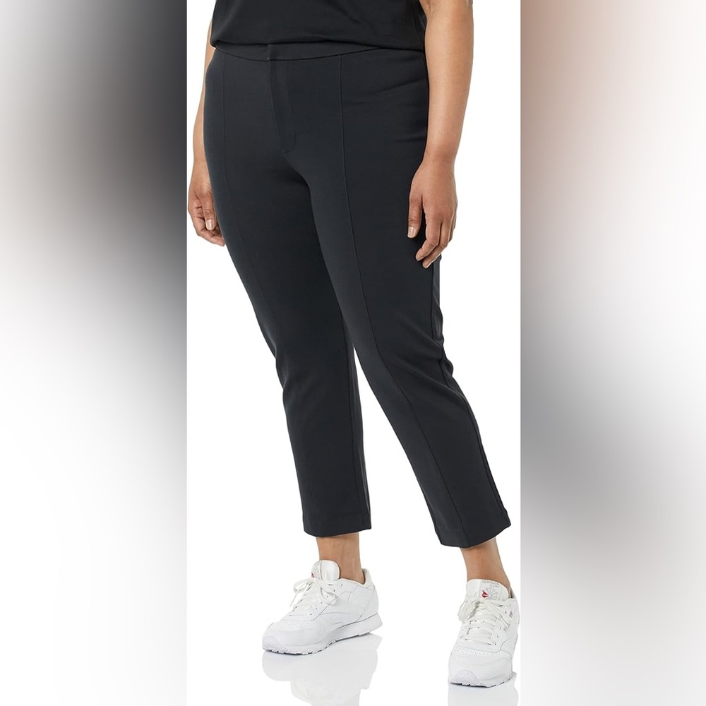 Amazon Wonen’s Ponte Knit Slim Pants — Black, XXL